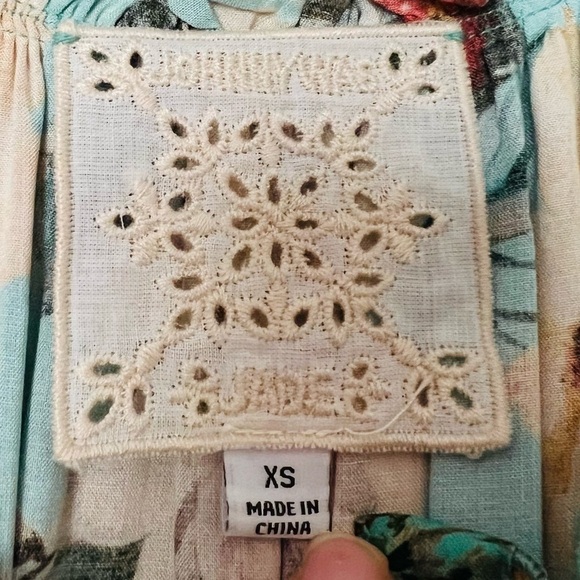 Johnny Was Tulum Relaxed Floral Tiered Minidress - Picture 8 of 9